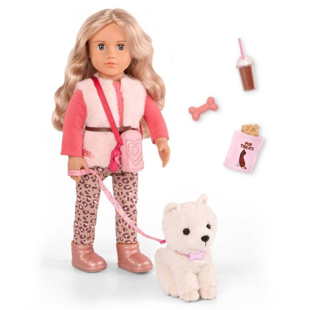Our Generation Kinsley & Kenzi 18" Doll & Pet Puppy Set